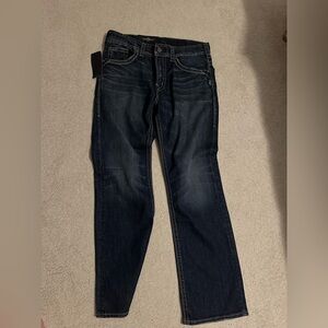 Silver Jean NWT Gordie color Indigo; sz 33/32